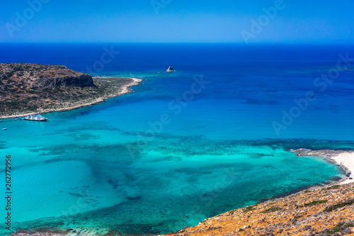 Balos lagoon on Crete island, Greece