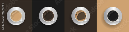 Coffee excellent drink always. Cool design. Colorful illustration