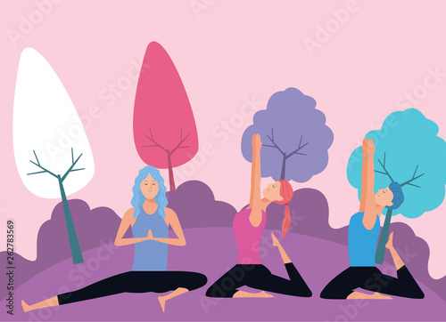 people yoga poses