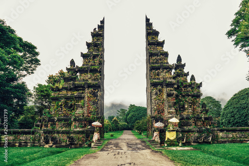 The famous Bali Handara gate after rain photo