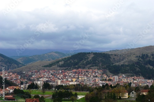 landscape of the city in spring colors © oljasimovic