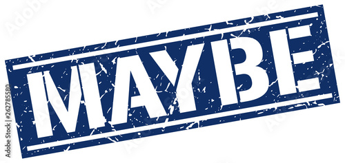 maybe square grunge stamp