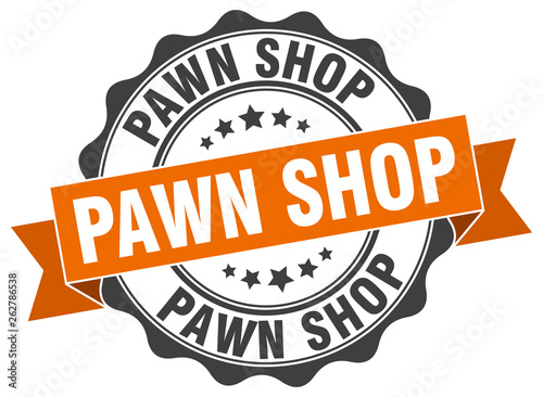 pawn shop stamp. sign. seal