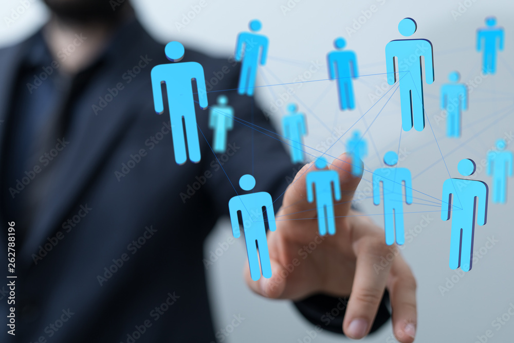 people together in a network people together in a network
