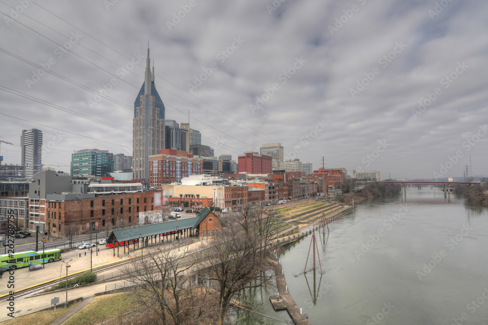 View of the Nashville, Tennessee city center