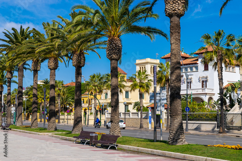 Bild auf Leinwand Passeig Jaume I in Salou