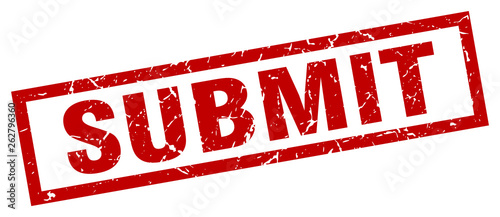 square grunge red submit stamp