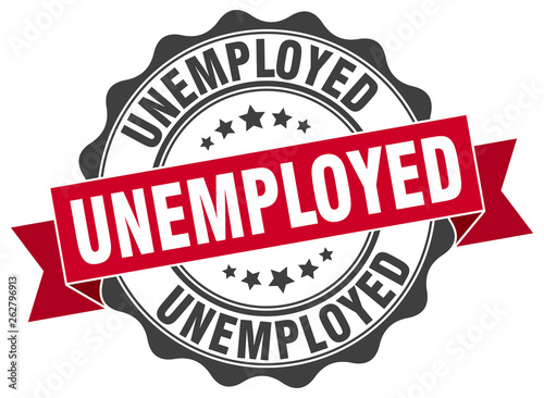 unemployed stamp. sign. seal