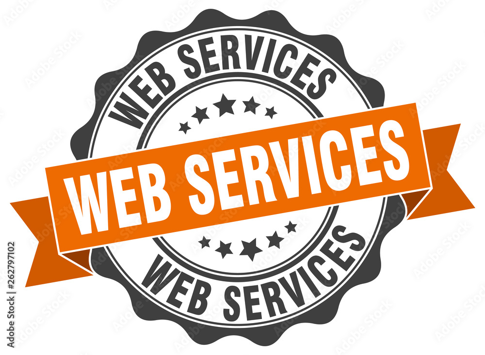 Obraz premium web services stamp. sign. seal