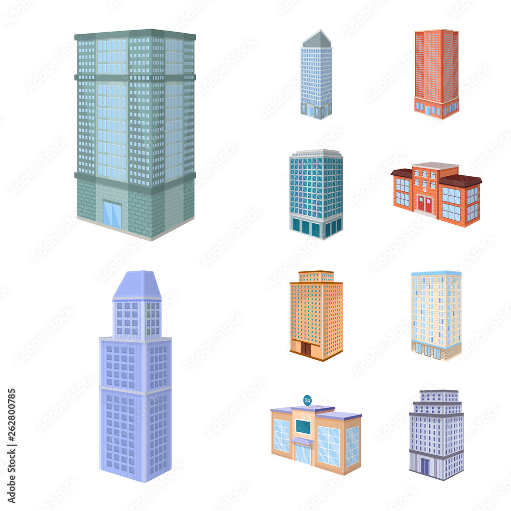 Vector illustration of city and build logo. Collection of city and apartment stock symbol for web. Vector illustration of city and build logo. Collection of city and apartment stock symbol for web.
