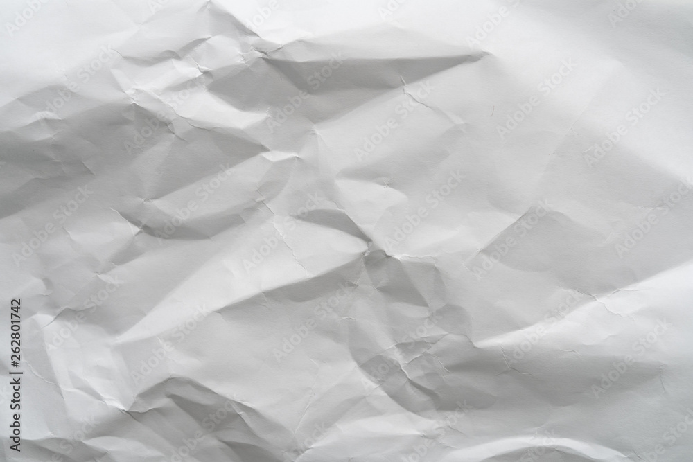 Crumpled white paper background texture Crumpled white paper background texture