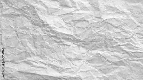 Crumpled white paper background texture