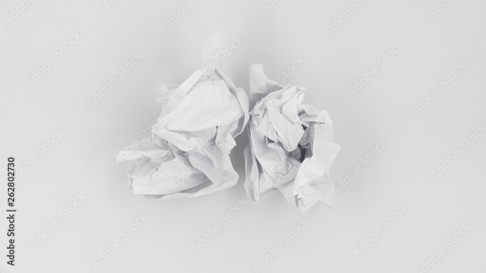 Crumpled white paper background texture Crumpled white paper background texture