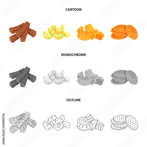 Isolated object of Oktoberfest and bar icon. Set of Oktoberfest and cooking vector icon for stock.
