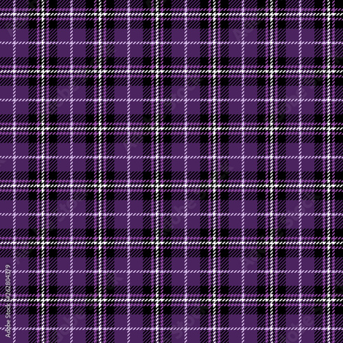Purple Buffalo Plaid Seamless Pattern - Classic buffalo plaid pattern design
