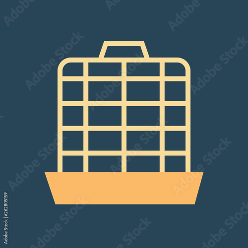 Silhouette icon animal cage