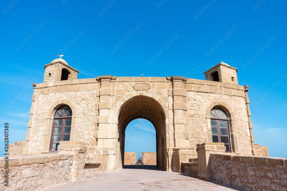 Archway on the Fortified City Walls of Essaouira Morocco