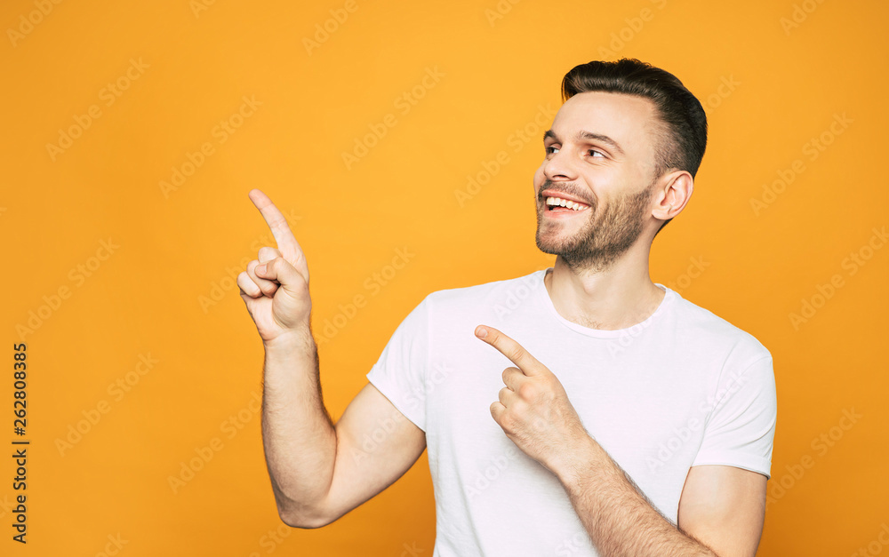 © My Ocean studio - Hey you! Smiled man in joyful mood is pointing his finger right on his friend because he is happy to see him © My Ocean studio - Hey you! Smiled man in joyful mood is pointing his finger right on his friend because he is happy to see him