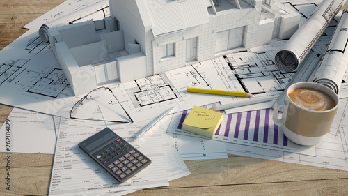 Classical house constructio...