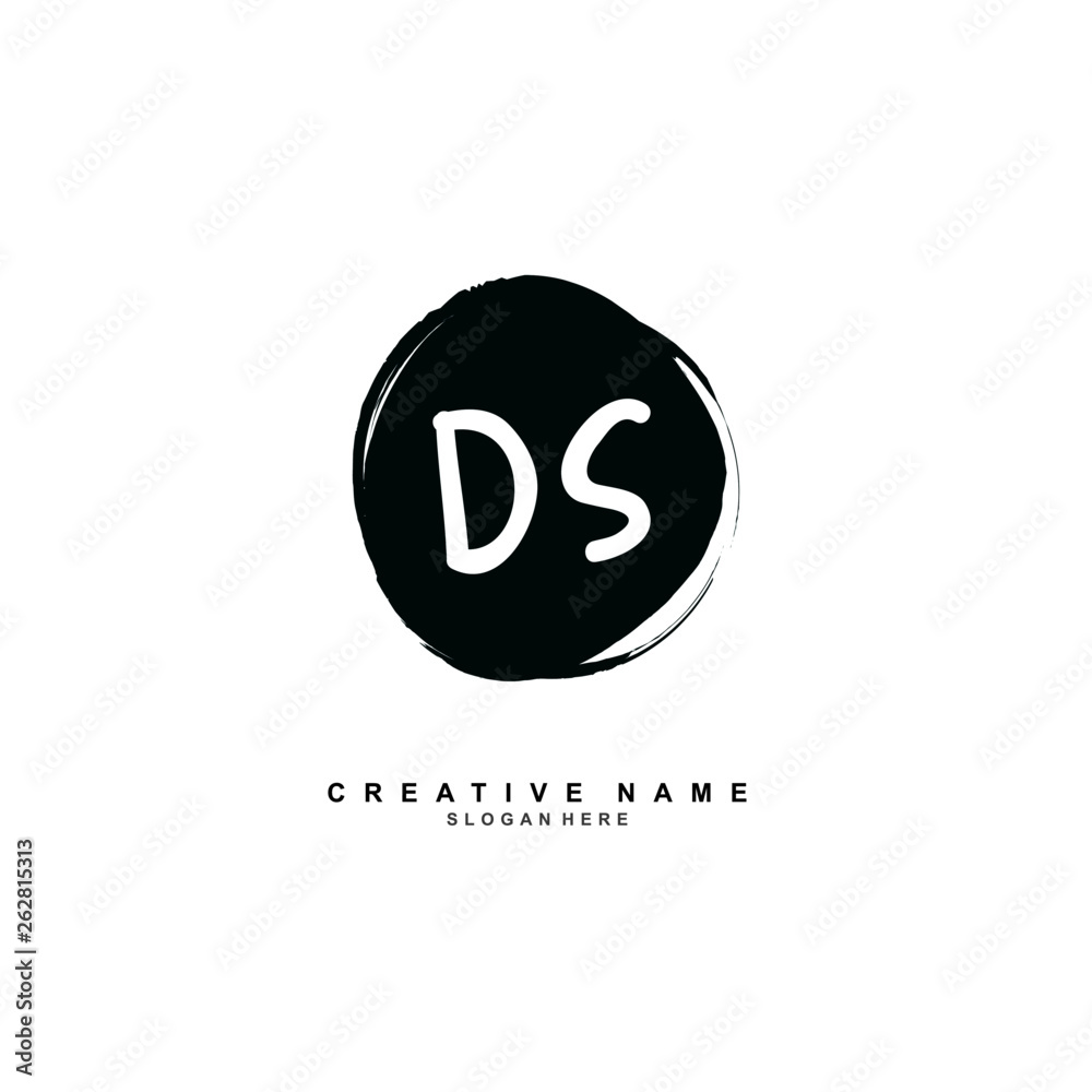 D S DS Initial logo template vector D S DS Initial logo template vector