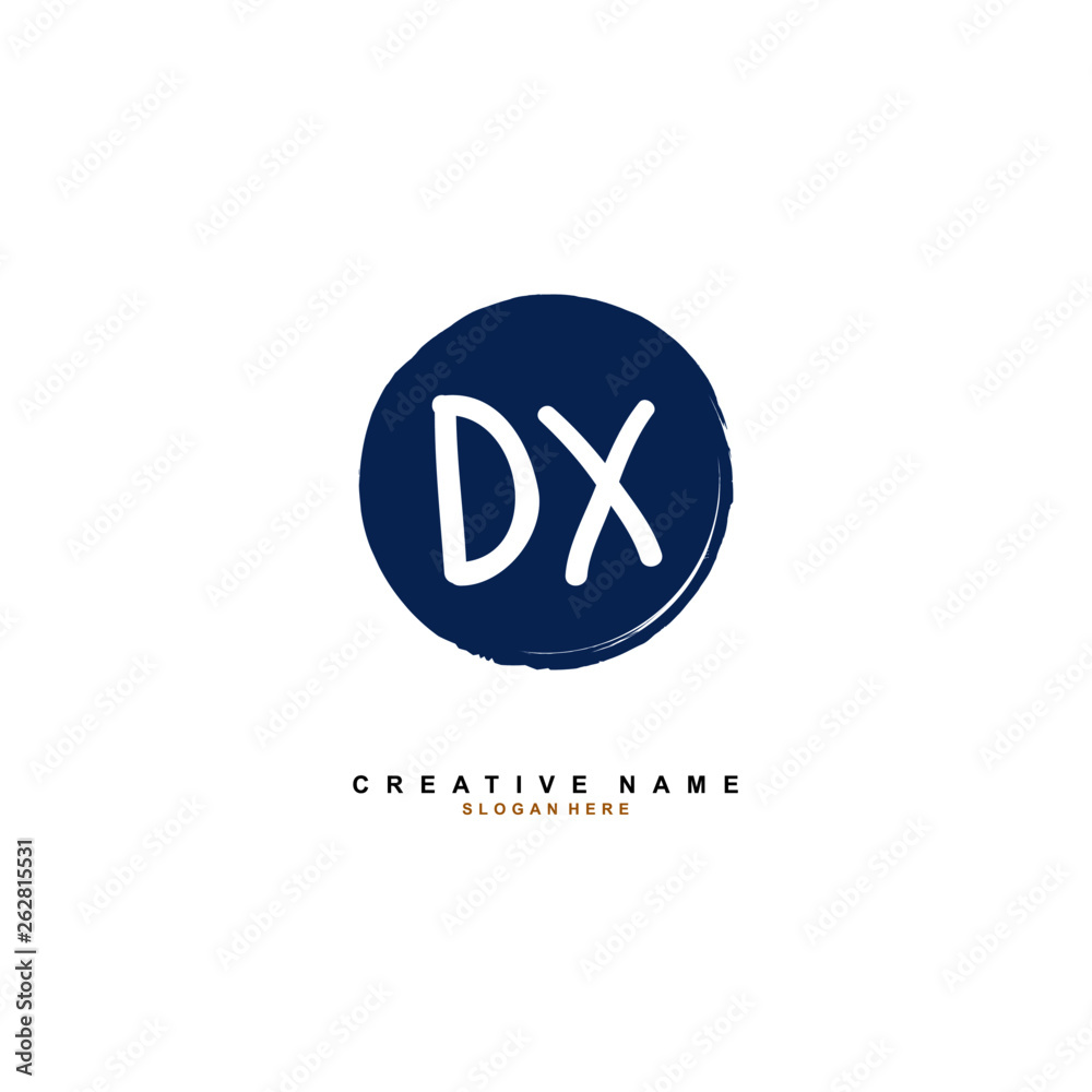 D X DX Initial logo template vector D X DX Initial logo template vector