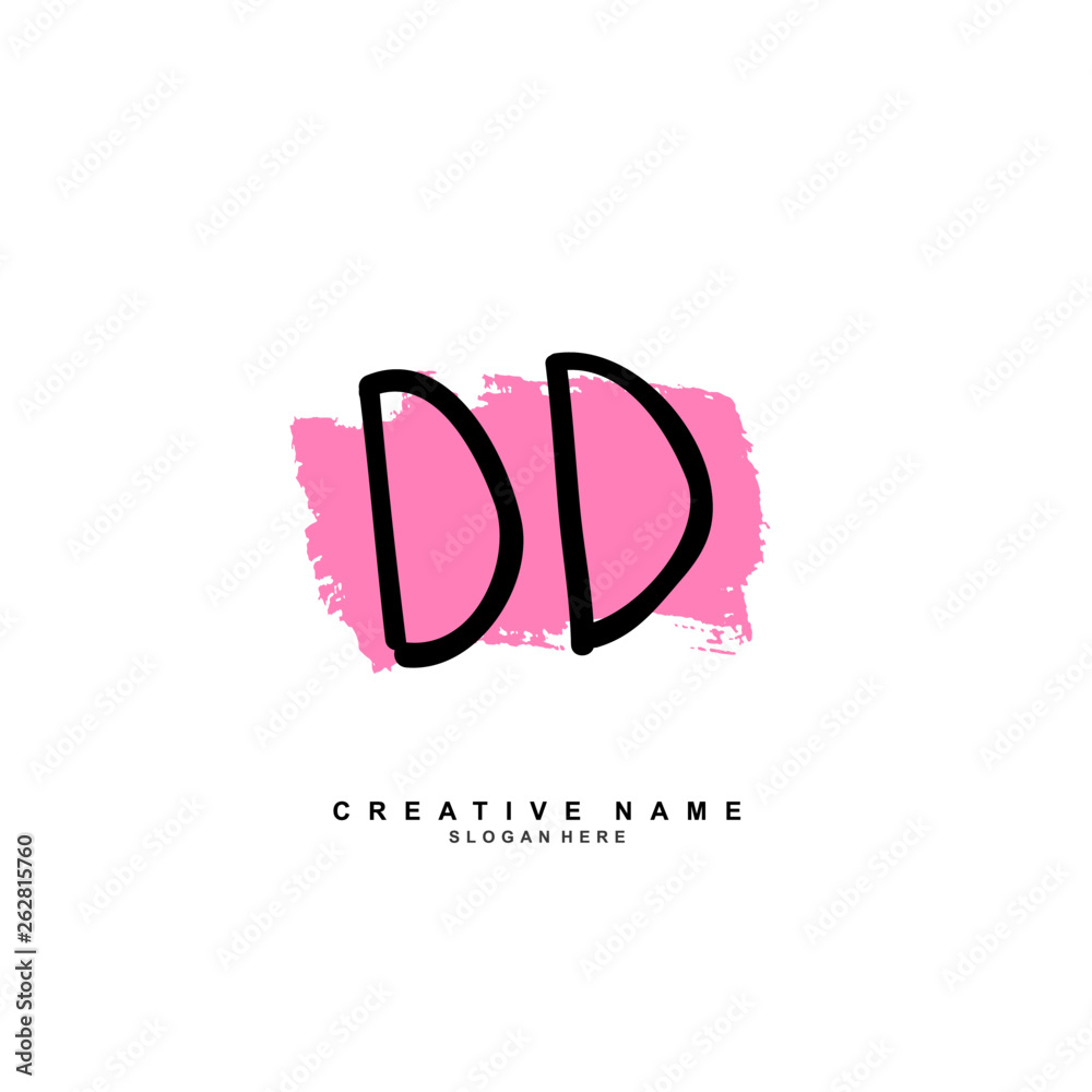 D DD Initial logo template vector D DD Initial logo template vector