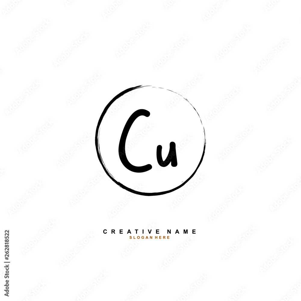 C U CU Initial logo template vector C U CU Initial logo template vector
