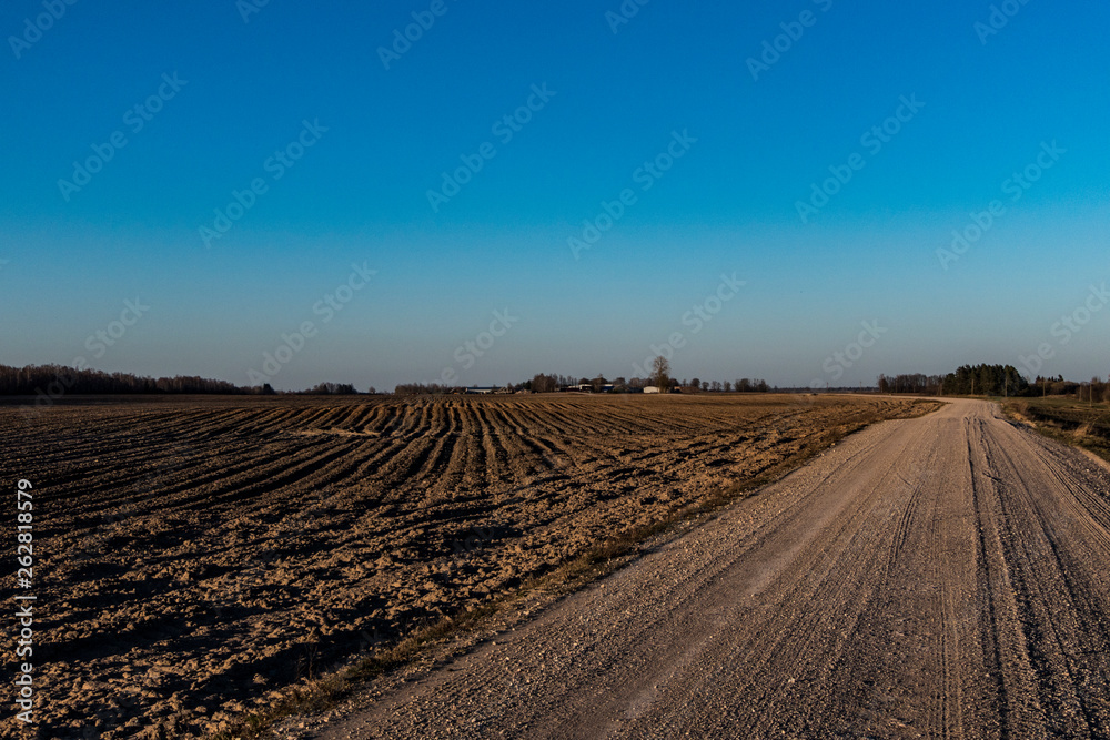 Siauliai, Lithuania Arable and plowed farmland Siauliai, Lithuania Arable and plowed farmland
