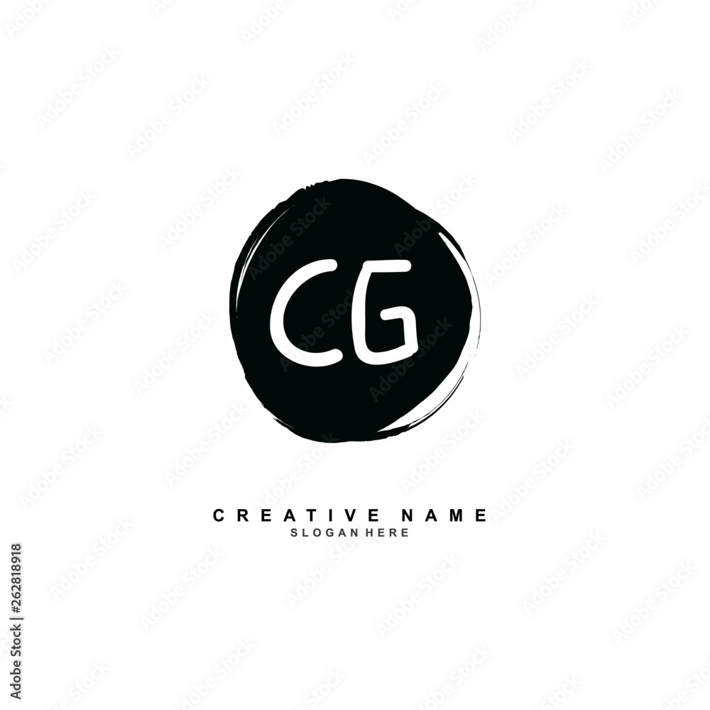C G CG Initial logo template vector C G CG Initial logo template vector