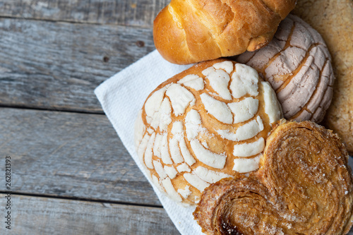 Set of mexican sweet bread photo