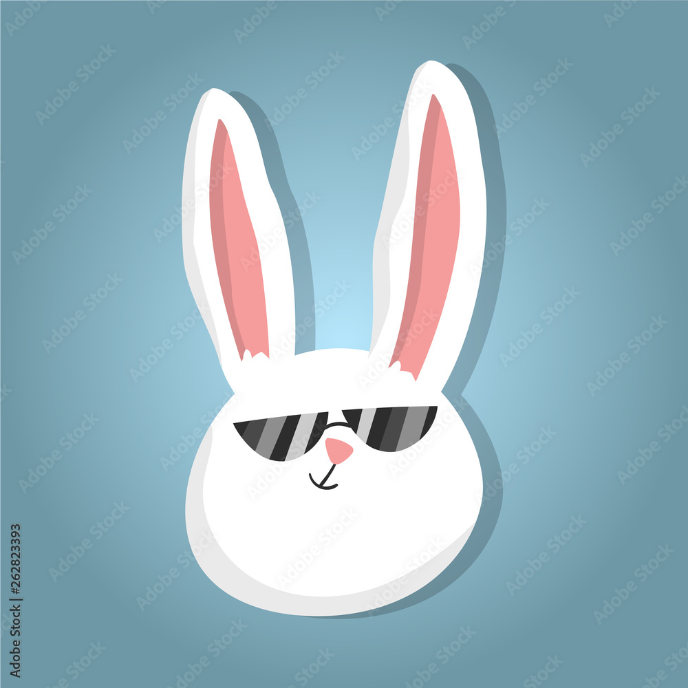 Easter rabbit, cute cartoon character bunny draw Easter rabbit, cute cartoon character bunny draw