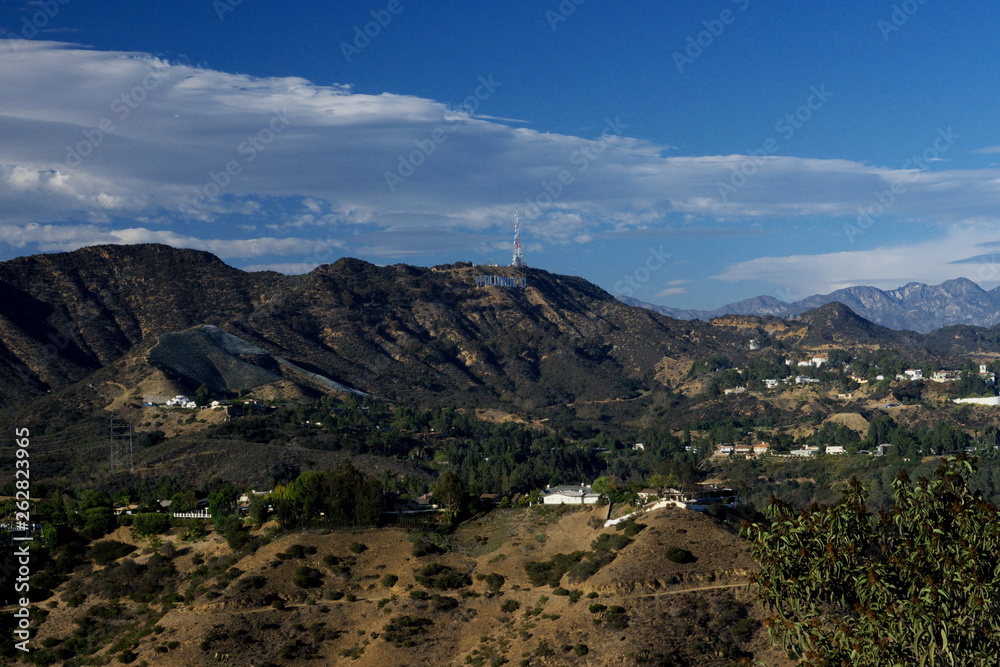 view of mountains in Los Angeles California USA