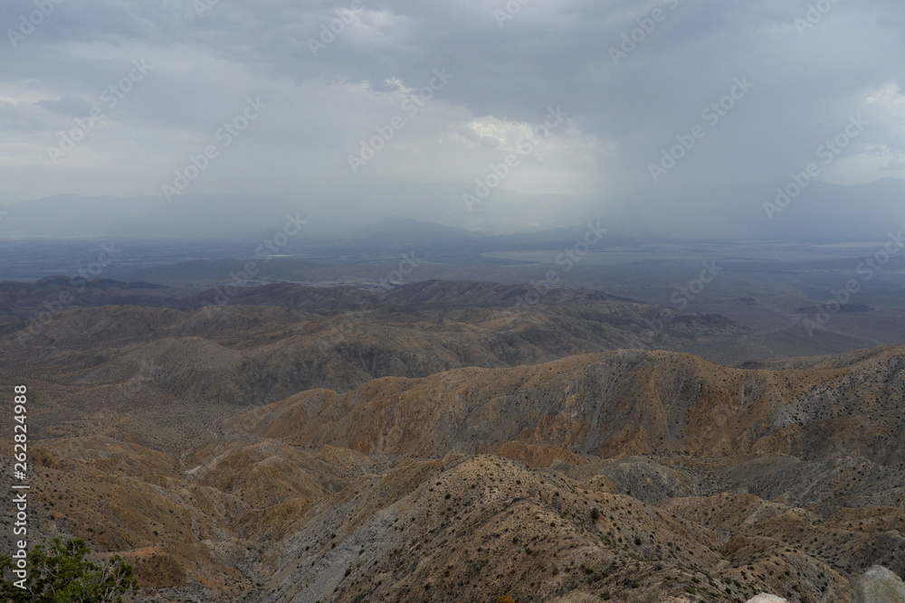view of mountains in Joshua Tree National Park California USA