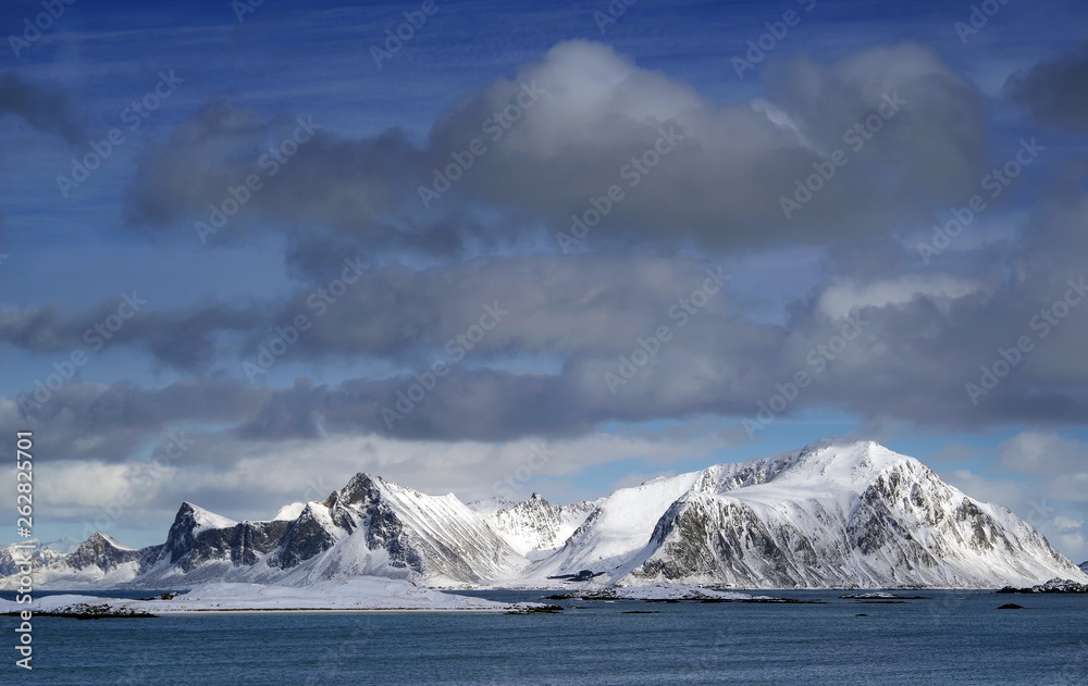 Sandbotnen landscape in Lofoten Archipelago, Norway