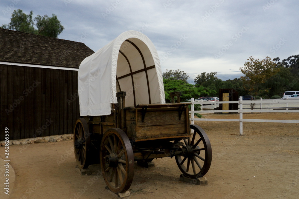 old wooden carriage in San Diego California USA old wooden carriage in San Diego California USA