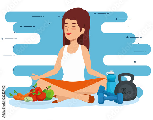 woman relaxation to health lifestyle wellness