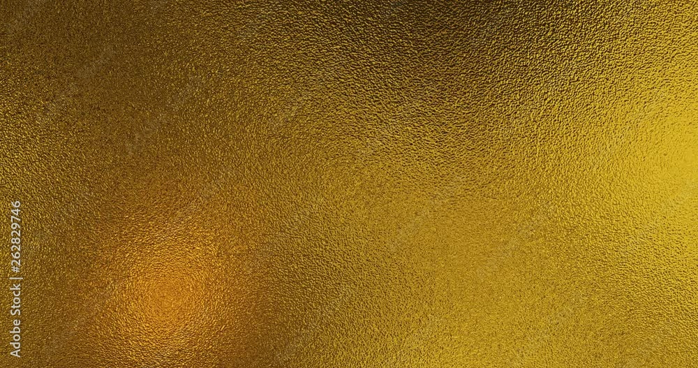 Metallic tile pattern. Golden foil background. Magical Happy new year texture. 3D rendering loop 4k