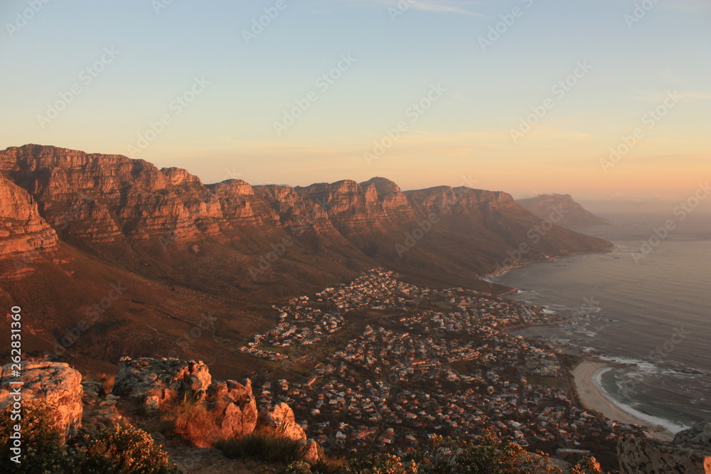 Obraz premium Vue Lion's Head Cape Town Afrique du Sud