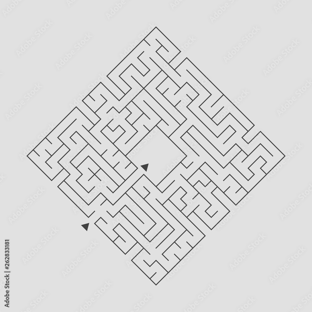 Abstact labyrinth. Educational game for kids. Puzzle for children. Maze conundrum. Find the right path. Vector illustration. Abstact labyrinth. Educational game for kids. Puzzle for children. Maze conundrum. Find the right path. Vector illustration.