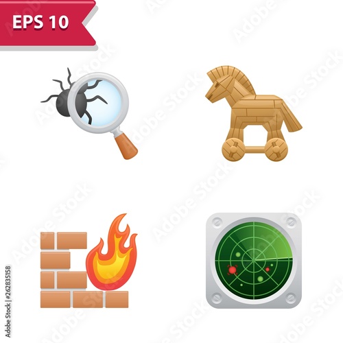 Professional, pixel-aligned icons in realistic colors.