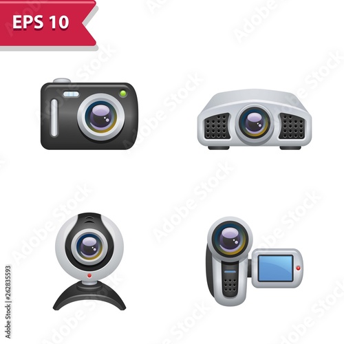 Professional, pixel-aligned icons in realistic colors.
