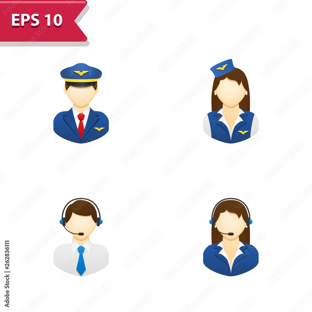 Fototapeta premium Professional, pixel-aligned icons in realistic colors.