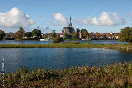 City of Kampen Overijssel Netherlands. River IJssel