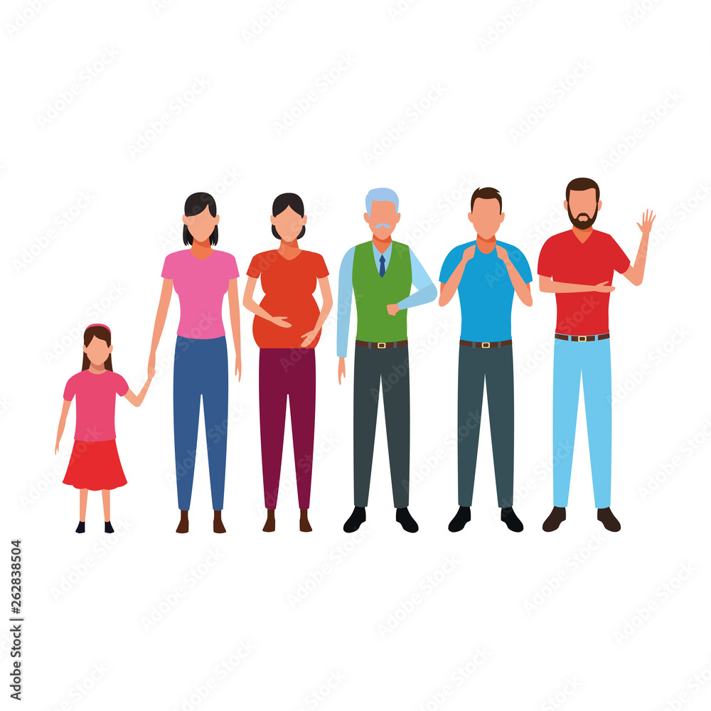 family avatar cartoon character