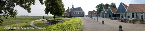 The island of Schokland Netherlands. Noordoostpolder.  Panorama. Unesco World Heritage. Former Island. photo