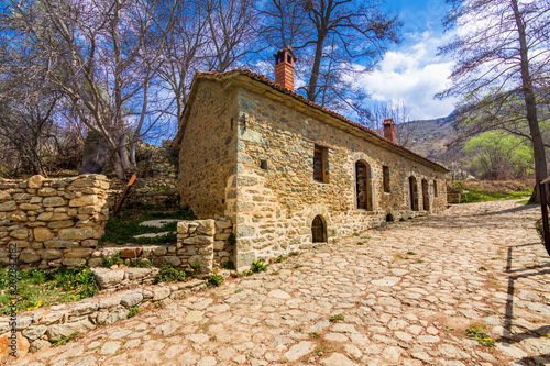 Traditional water mill at the village of Agios Germanos  Prespes  Greece.