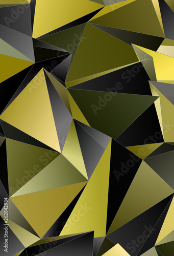 Fototapeta Naklejka Na Ścianę i Meble -  3d Triangles, abstract  background. Design wallpaper.