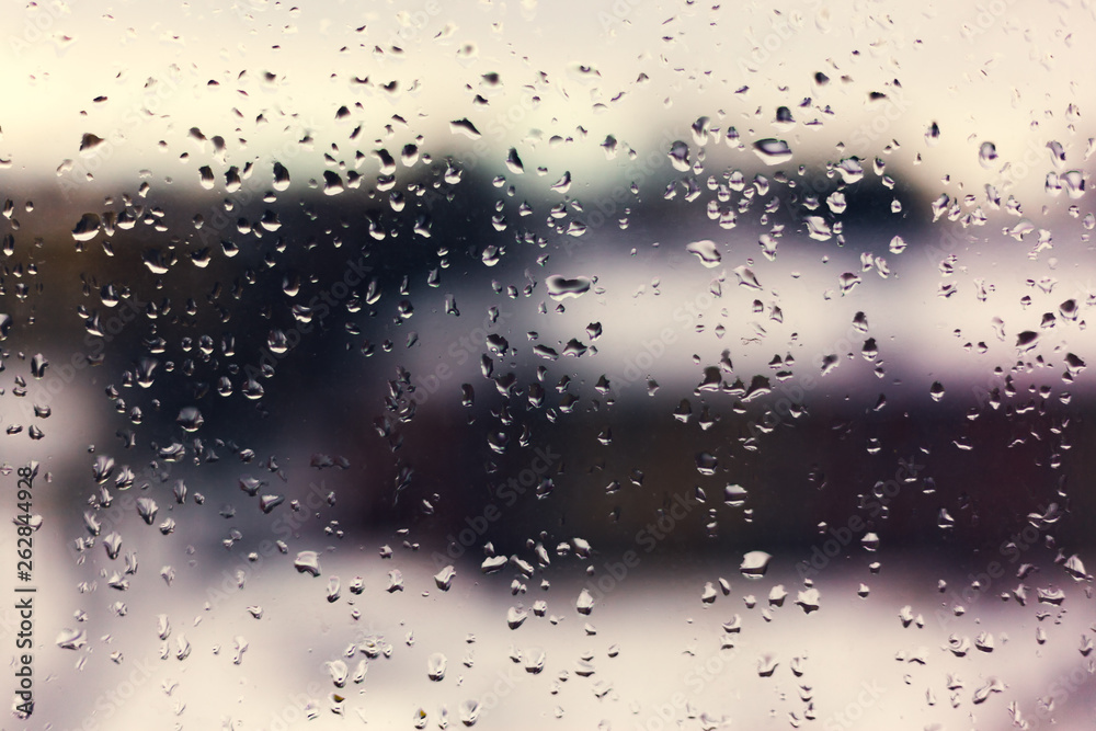raindrops on the window