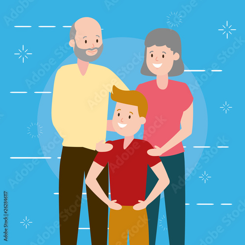 grandparents and grandson