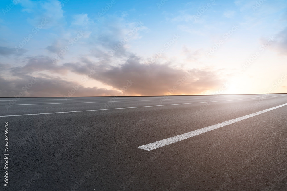 Road and Sky Landscape..